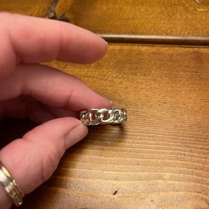 Silpada Chain Link Ring. Like new! Sterling size 9.